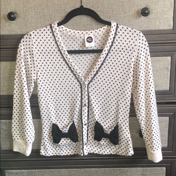 Kohl's Sweaters - Disney’s Minnie Rocks the Dots Cardigan
